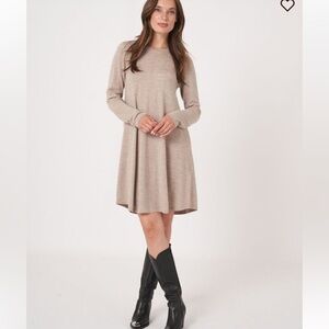 Repeat A-Line Knitted Merino Wool Dress Size 36/XS